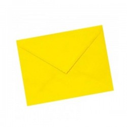 ▷ PQ.25 SOBRES AMARILLO LIMON 12,5X18 ENGOMADO PICO | Taine - Imagen 1