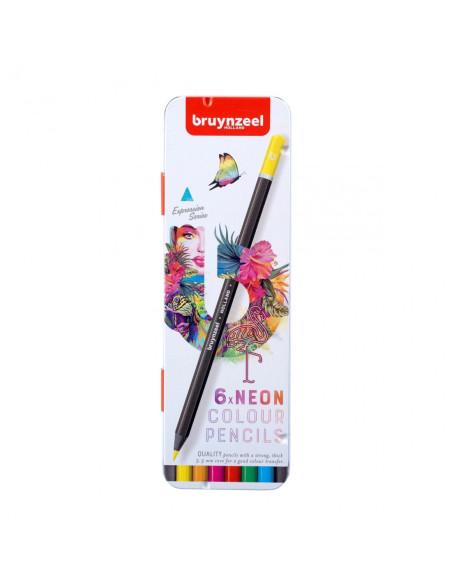 ▷ LAPICES BRUYNZEEL 6 UDS NEON | Taine - Imagen 1