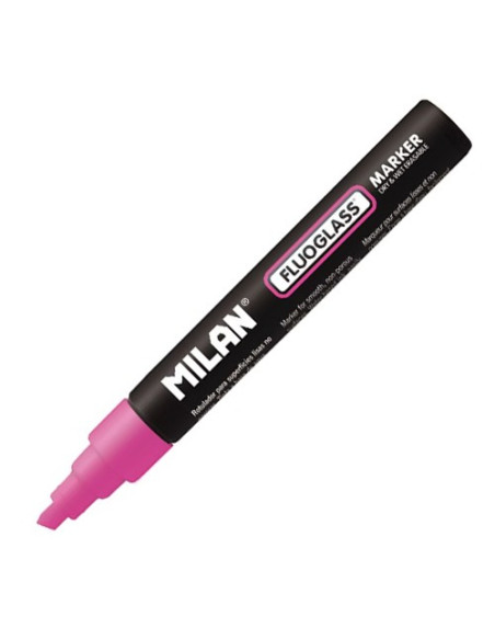 ▷ ROTULADOR MILAN TIZA ROSA FLUOGLASS | Taine - Imagen 1