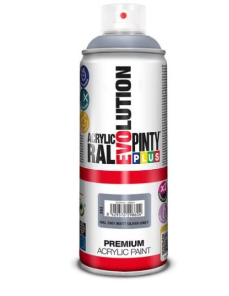 ▷ SPRAY ESM. ACRILICO RAL 400ML 7001 GRIS | Taine - Imagen 1
