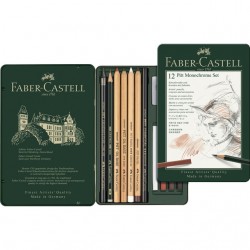 Imagen 1 - ▷ ESTUCHE PITT MONOCHROME 12PZ FABER CASTELL | Taine ▷ ESTUCHE PITT MONOCHROME 12PZ FABER CASTELL | Taine - Imagen 1