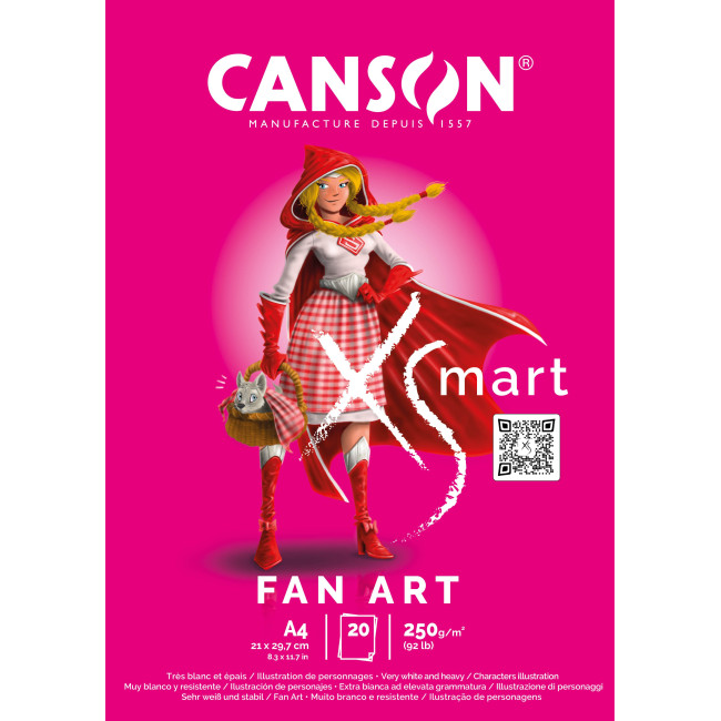 ▷ BLOC ENC 21x29,7 20H CANSON XSMART Fan Art 250g | Taine - Imagen 1
