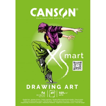 ▷ BLOC ENC 21x29,7 40H CANSON XSMART DESSING 150g | Taine - Imagen 1