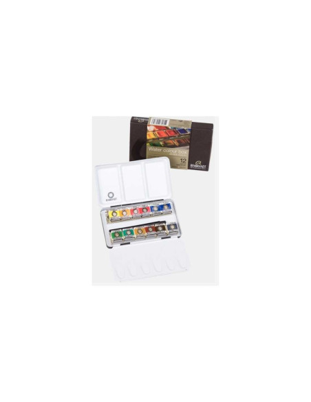 ▷ CAJA METALICA 12 PASTILLAS ACUARELA REMBRANT | Taine - Imagen 1