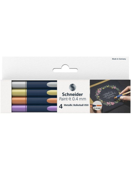 ▷ ROLLERBALL SCHENEIDER 4UD METALLIC PAINT 050 0.40M | Taine - Imagen 1