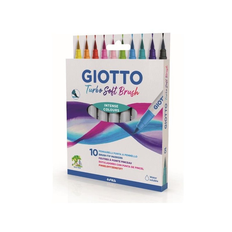 ▷ ROTULADORES TURBO 10 UDS SOFT PINCEL LETTERING | Taine - Imagen 1