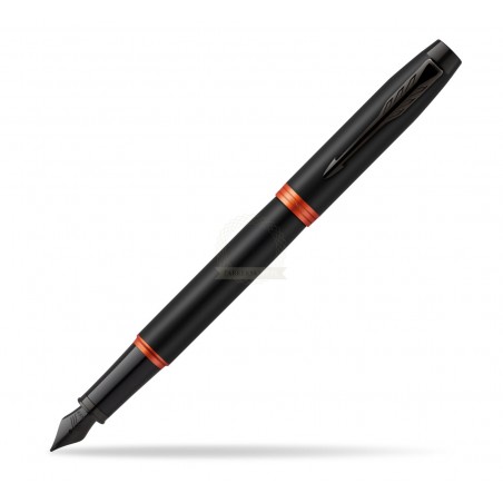▷ PLUMA PARKER IM FLM NEGRA MATE/NARANJA | Taine - Imagen 1