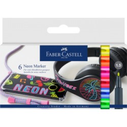 Imagen 1 - ▷ ROTULADOR FABER CASTELL NEON CREATIVO PACK 6 UDS | Taine ▷ ROTULADOR FABER CASTELL NEON CREATIVO PACK 6 UDS | Taine - Imagen 1