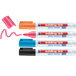 ▷ ROTULADORES EDDING 4 UDS PARA VIDRIO | Taine - Imagen 1