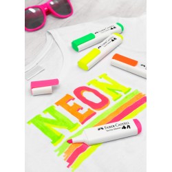Imagen 1 - ▷ ROTULADORES FABER CASTELL TEXTILE 5 UDS SURTIDOS BISELADOS NEON | Taine ▷ ROTULADORES FABER CASTELL TEXTILE 5 UDS SURTIDOS BISELADOS NEON | Taine - Imagen 1