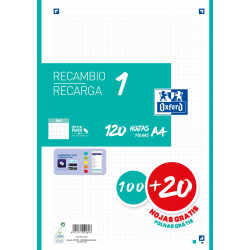 Imagen 1 - ▷ RECAMBIO OXFORD A4 100HJ+20HJ 90G ICE M 5X5 4T | Taine ▷ RECAMBIO OXFORD A4 100HJ+20HJ 90G ICE M 5X5 4T | Taine - Imagen 1