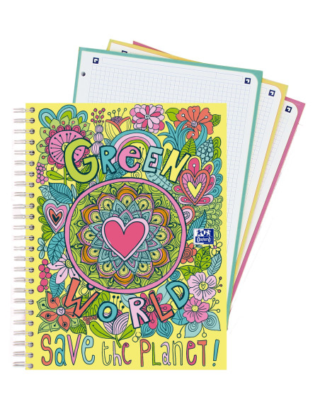 ▷ CUADERNO OXFORD OXFWyC A4 120H 92G 5X5 CR | Taine - Imagen 1