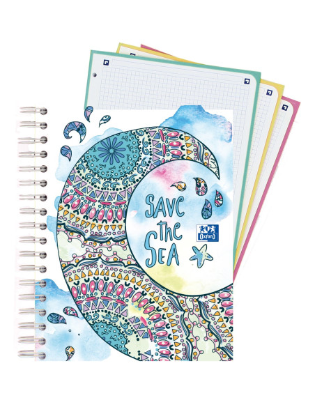 ▷ CUADERNO OXFOR OXFWyC A5 120H 90G 5X5 TB | Taine - Imagen 1