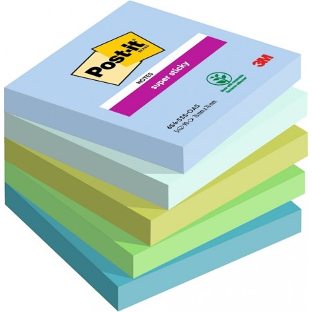 ▷ *NOTAS ADHESIVAS POST-IT® CUBO OASIS 76X76 S STICKY | Taine - Imagen 1