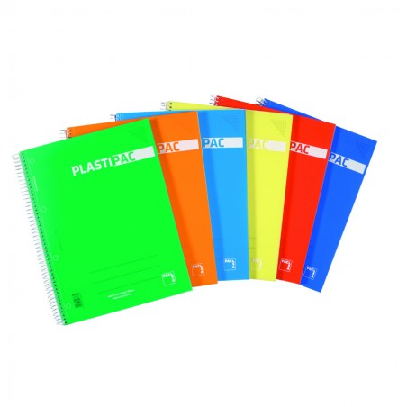 ▷ CUADERNO PACSA A4 100HJ 90G 5MM GRECA T/P SURTIDOS | Taine - Imagen 1