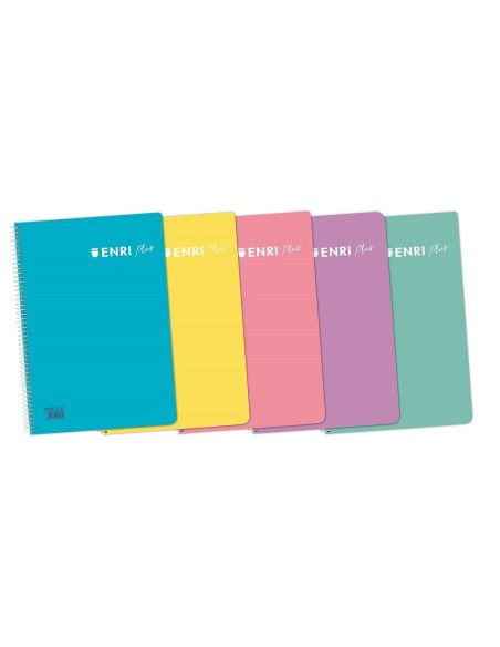 ▷ CUADERNO ENRI 4º PLUS 90GRS 80HJ TP PASTEL | Taine - Imagen 1