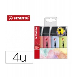 ▷ ROTULADOR STABILO BOSS 4U FLUOR PASTEL WALLET | Taine - Imagen 1
