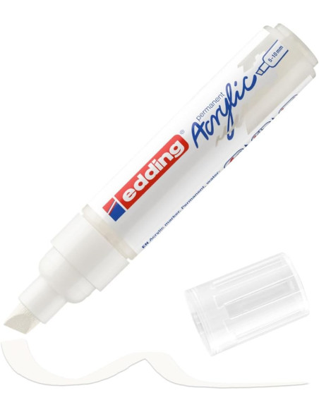 ▷ ROTULADOR EDDING 5000 ACRILICO 5-10MM BLANCO | Taine - Imagen 1
