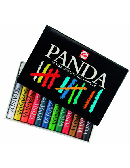 ▷ CAJA PASTEL PANDA AL OLEO 12U | Taine - Imagen 1