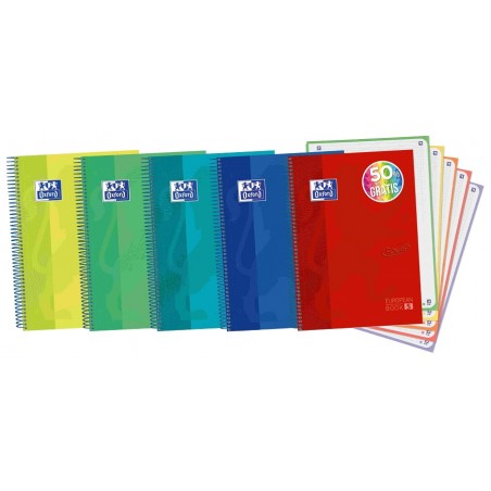 ▷ CUADERNO OXFORD MICROPERFORADO A4 120HJ 90G C,5X5 T/EXTRA C.5X5 | Taine - Imagen 1