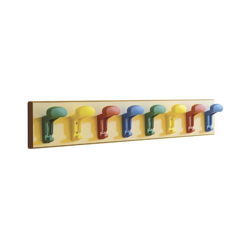 ▷ PERCHERO TAGAR INFANTIL TABLERO LAMINADO 8 COLGADORES PP COLOR MOD.273 | Taine - Imagen 1