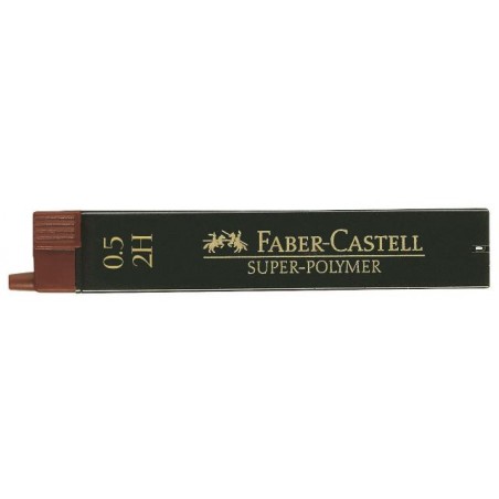 ▷ MINAS 0,5MM 2H SUPER-POLYMER 12 UD FABER CASTELL | Taine - Imagen 1