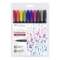 Imagen 1 - ▷ ROTULADOR TOMBOW 10U FUDENOSUKE BASE AGUA PUNTA ELÁSTICA DURA 10 UDS SURTIDOS | Taine ▷ ROTULADOR TOMBOW 10U FUDENOSUKE BASE AGUA PUNTA ELÁSTICA DURA 10 UDS SURTIDOS | Taine - Imagen 1