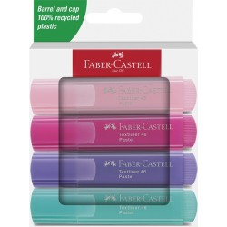 Imagen 1 - ▷ PACK 4 ROTULADORES TEXTLINER PASTEL 46 FABER CASTELL | Taine ▷ PACK 4 ROTULADORES TEXTLINER PASTEL 46 FABER CASTELL | Taine - Imagen 1