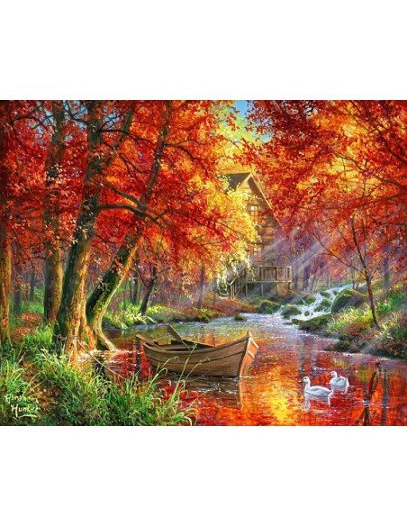 ▷ PINTAR POR NÚMEROS FA10021Y 40X50CM FIGURA "PAISAJE OTOÑAL" | Taine - Imagen 1