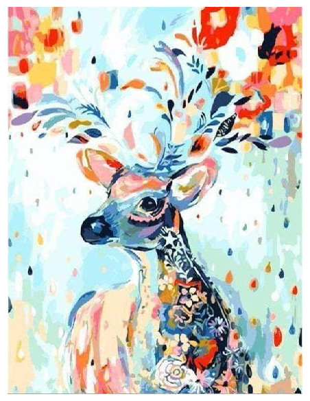 ▷ PINTAR POR NÚMERO PN137Y 40X50CM FIGURA "CIERVO" | Taine - Imagen 1
