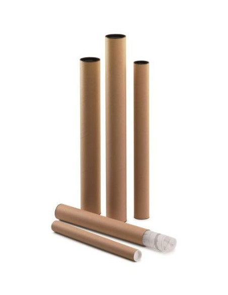 ▷ PORTAPLANOS FAIBO CARTON TAPAS PLASTICO 1100MM x Ø80MM | Taine - Imagen 1