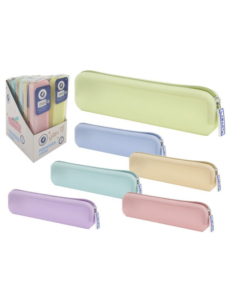 ▷ PORTATODO CUADRADO SILICON GLITTER 1 CREMALLERA | Taine - Imagen 1