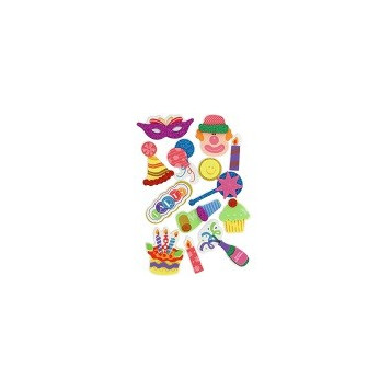 ▷ FIGURAS GOMA EVA FIXO KIDS 3D PURPURINA CUMPLE 2 | Taine - Imagen 1