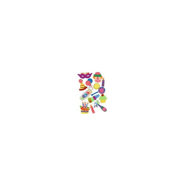 ▷ FIGURAS GOMA EVA FIXO KIDS 3D PURPURINA CUMPLE 2 | Taine - Imagen 1