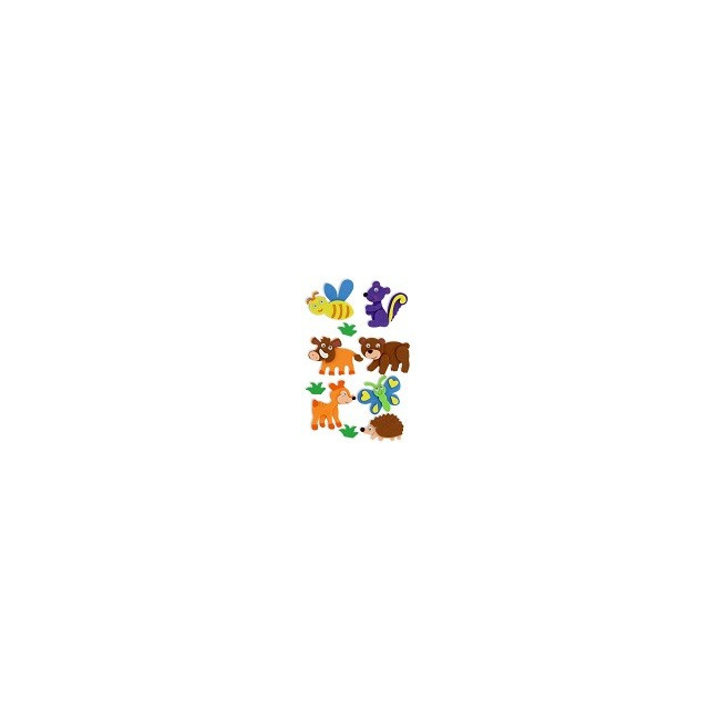 ▷ FIGURAS GOMA EVA FIXO KIDS 3D ADHESIVAS ANIMALES 2 | Taine - Imagen 1
