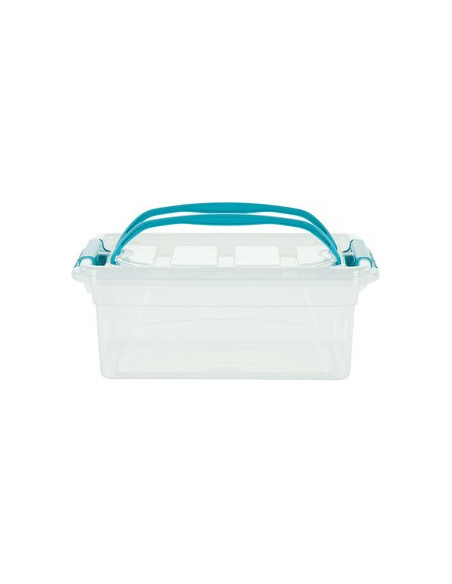 ▷ CAJA ARCHIVO 2000 ALMACENAJE 5L C.ASAS PLEGABLES APILABLE 310X205X120 MM CRISTAL | Taine - Imagen 1