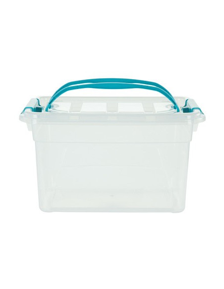 ▷ CAJA ARCHIVO 2000 ALMACENAJE 13L C ASAS PLEGABLES APILA 375X260X215 MM CRISTAL | Taine - Imagen 1