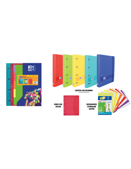 ▷ PACK CARPETA OXFORD A4+ PP SB +SEP COL VIVOS LIVEyGO | Taine - Imagen 1