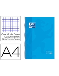 Imagen 1 - ▷ CUADERNO OXFORD TURQUESA MICROPERFORADO A4 80H. 90G C 5MM | Taine ▷ CUADERNO OXFORD TURQUESA MICROPERFORADO A4 80H. 90G C 5MM | Taine - Imagen 1
