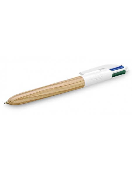 ▷ BOLIGRAFO BIC 4 COLORES WOOD | Taine - Imagen 1