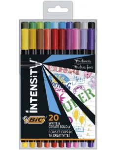 Imagen 1 - ▷ ROTULADOR BIC INTENSITY PUNTA FINA 0,4MM BLITSER 20 UDS | Taine ▷ ROTULADOR BIC INTENSITY PUNTA FINA 0,4MM BLITSER 20 UDS | Taine - Imagen 1
