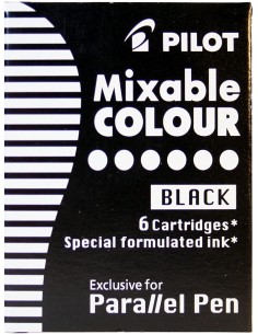 Imagen 1 - ▷ RECAMBIO PILOT PLUMA NEGROS PARALLEL 6 CARTUCHOS | Taine ▷ RECAMBIO PILOT PLUMA NEGROS PARALLEL 6 CARTUCHOS | Taine - Imagen 1