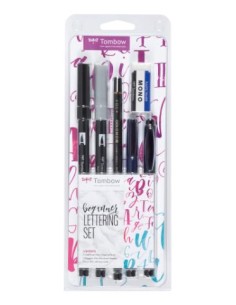 ▷ ROTULADOR TOMBOW SET LETTERING BEGI- ABT-N15, ABT-N75, MONO-100-3H, WS-BH, OS-TM | Taine - Imagen 1