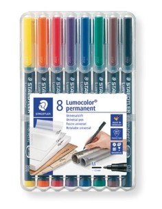 ▷ ROTULADOR STAEDTLER PERMANENTE M 1MM EST 8 ROT LUMOCOLOR 317WP8 | Taine - Imagen 1