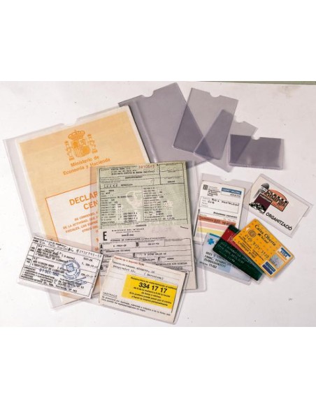 ▷ FUNDA PORTACARNETS 122X172MM PVC CJ.100U. ESSELTE | Taine - Imagen 1