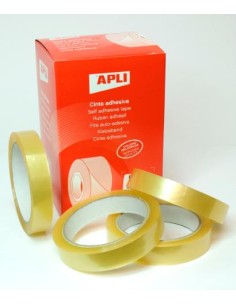 ▷ CINTA ADHESIVA APLI TRANSPARENTE 66Mx19MM BOLSA | Taine - Imagen 1