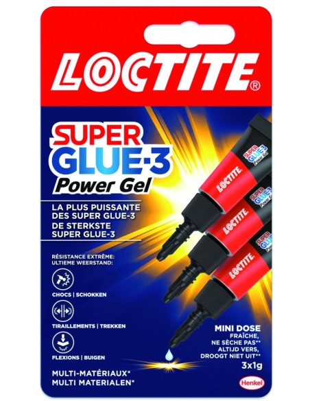 ▷ PEGAMENTO LOCTITE SUPER GLUE-3 MINI TRIO 3X1GR | Taine - Imagen 1
