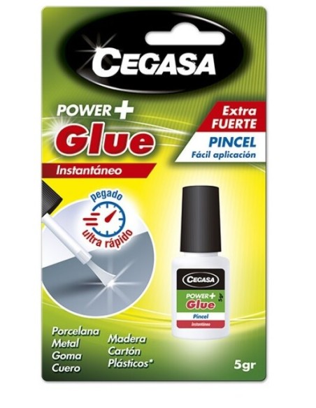▷ PEGAMENTO CEGASA INSTANTANEO POWER GLUE PINCEL 5 POESSA | Taine - Imagen 1