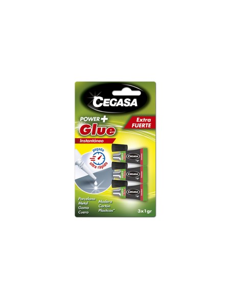 ▷ PEGAMENTO CEGASA INSTANTANEO POWER GLUE 3X1 GR | Taine - Imagen 1