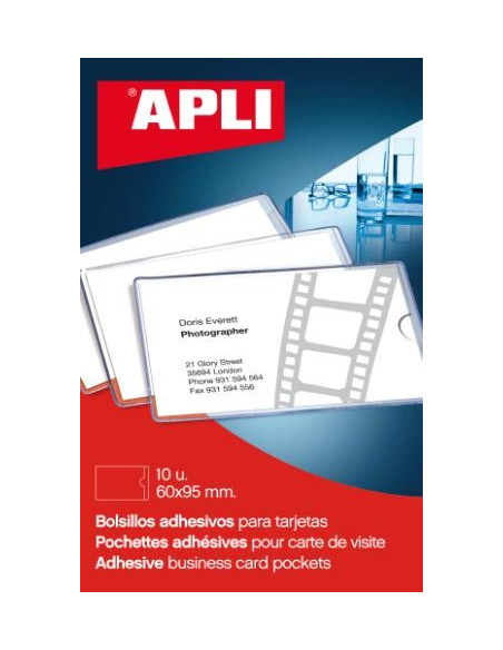 ▷ BOLSILLOS APLI ADHESIVOS PORTADOCUMENTOS | Taine - Imagen 11